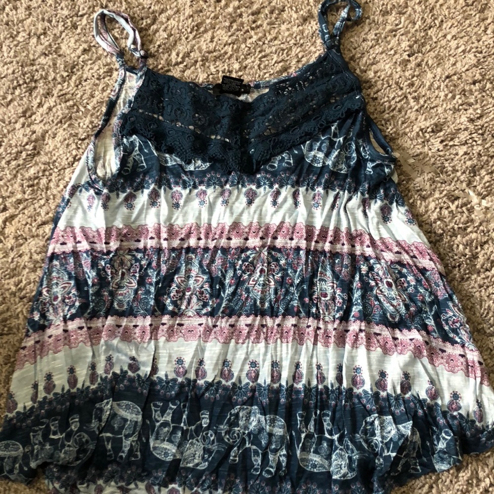 Rue 21 blue and purple tank!